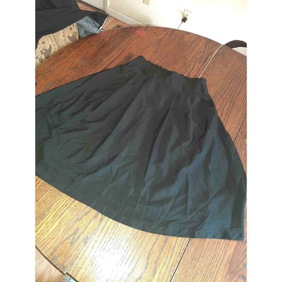 Small Old Navy Black Flowy Midi Skirt - Picture 1 of 6